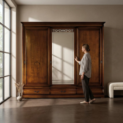 Armoire à vêtements Conception Armoires à vêtements Miroir Mobilier Salon Vaccari cav giovanni