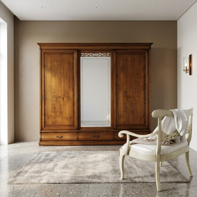 Armoire à vêtements Conception Armoires à vêtements Miroir Mobilier Salon Vaccari cav giovanni