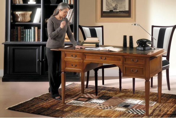 Bureau avec tiroirs Design de bureau Bureau en bois Bureaux