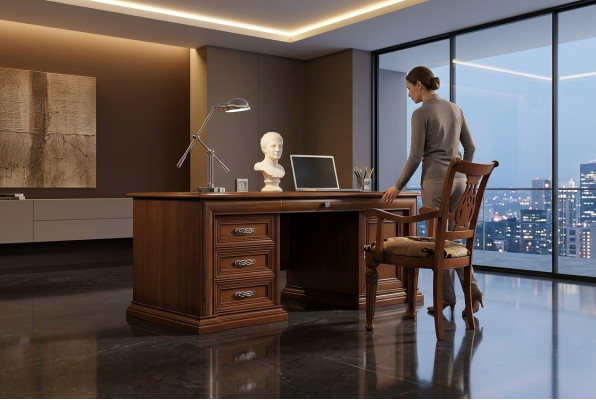 Bureau Bureau de bureau Bureau d'ordinateur Design Tables Table Table en bois Nouvelle table