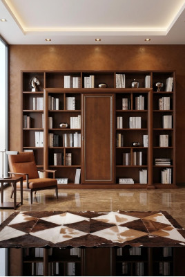 Bücher Schrank Italienische Möbel Regal Holz Schränke Regale Vitrine Sideboard