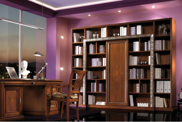 Bureau Table de bureau Fauteuil de bureau Armoire Ensemble de meubles de bureau Armoires Italie Massif