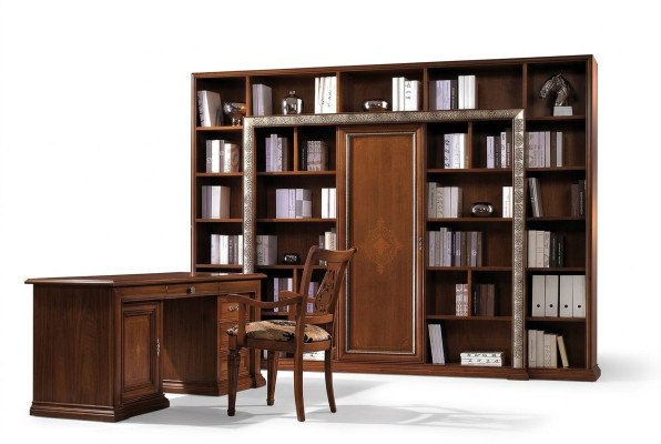 Bureau Table de bureau Fauteuil de bureau Armoire Ensemble de meubles de bureau Armoires Italie Massif