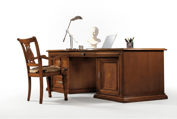 Bureau de bureau de designer Meubles de table de bureau Tables en bois massif Italie