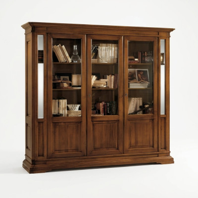 Étagère armoire Salon Étagère de livres Bois Armoires de bureau Armoires Vitrine Italie