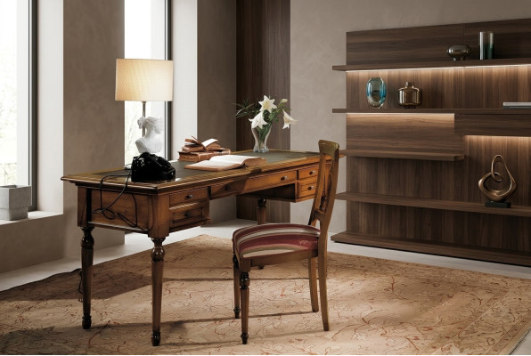 Bureau Secrétaire Mobilier italien Table Chaise Ensemble de bureau 2 bureaux