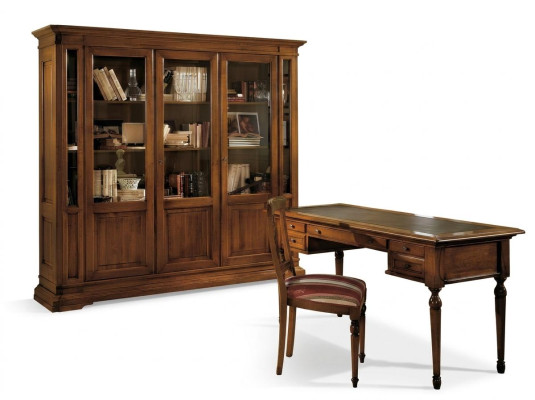 Ensemble de bureau en bois comprenant une table, une chaise, une bibliothèque, un bureau, des étagères et des armoires 3 pièces. Nouveaux ensembles