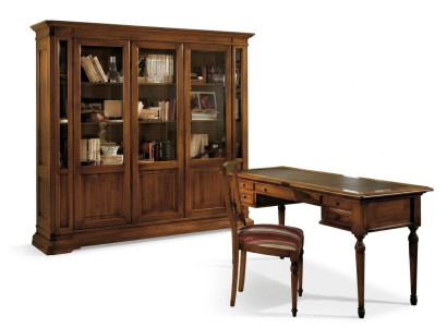 Ensemble de bureau en bois comprenant une table, une chaise, une bibliothèque, un bureau, des étagères et des armoires 3 pièces. Nouveaux ensembles