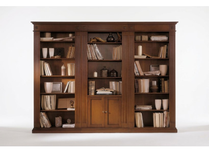Étagère Salon Armoire Bibliothèque Bois Armoire de bureau Armoires Vitrine Italie