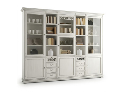 Salle d'étude Mobilier Bureau Bibliothèque en bois Bibliothèque avec tiroirs design