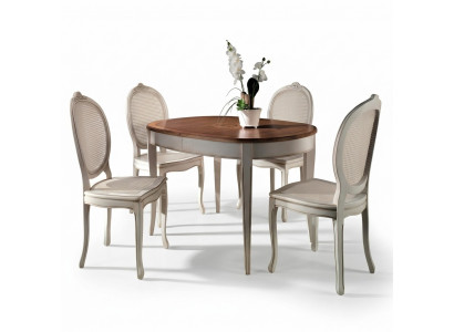 Table à manger Mobilier Chaises Fauteuil Groupe de meubles Ensemble complet de 5 pièces.