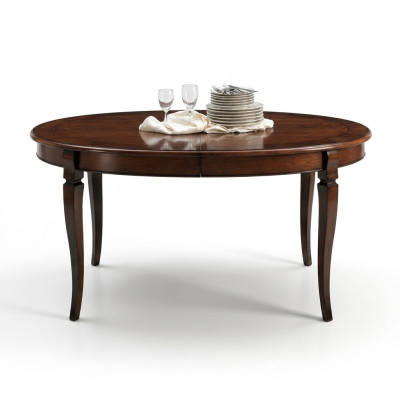 Table à manger de luxe en bois massif d'Italie Meubles de salle à manger Tables d'ameublement Mobilier