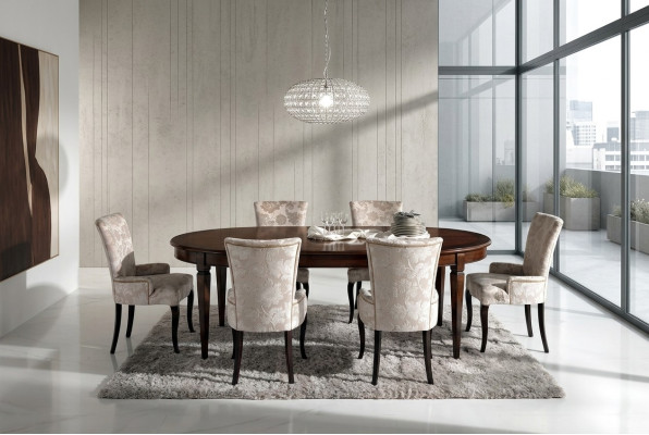 Table à manger Suite Mobilier de salle à manger Ameublement Groupe Table + 6 chaises Ensemble 7 pièces.