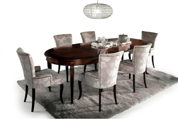 Table à manger Suite Mobilier de salle à manger Ameublement Groupe Table + 6 chaises Ensemble 7 pièces.