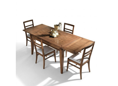 Table en bois naturel design de table de salle à manger moderne table coulissante nouvelle