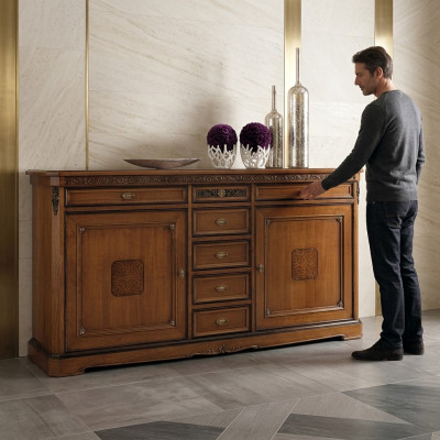 Coffret de luxe Commode Buffet Style antique Commodes de luxe italiennes Meuble de luxe Buffet