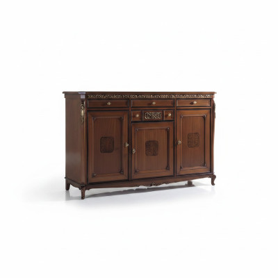 Commode Buffet Buffet Bois Massif Marron Armoire Meuble Commodes Buffets