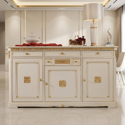 Commode Buffet Bahut Buffet Blanc Buffets Armoire Coffres de rangement Meubles Bois massif