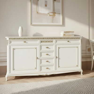 Commode Buffet Buffet Marron Bahuts Bois Massif Armoire Meuble Commodes