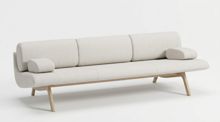 Canapé design 3 places Canapé Rembourré Canapés Design Canapé Design neuf Siège Trois Places Bois