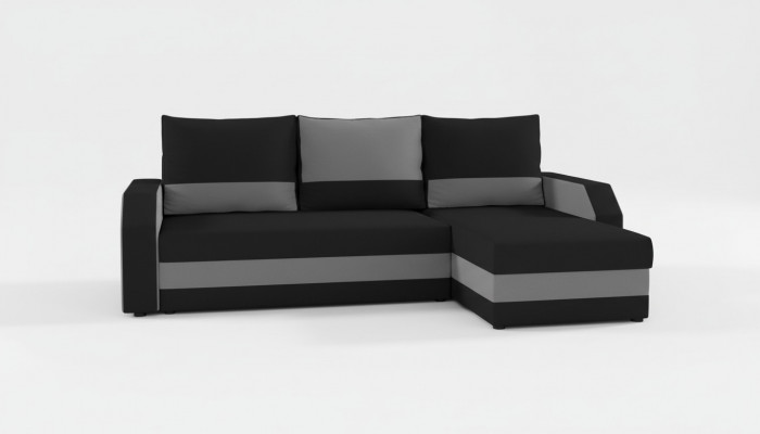Canapé en L tissu Canapé en coin paysage vivant Suite de canapé design moderne Canapés