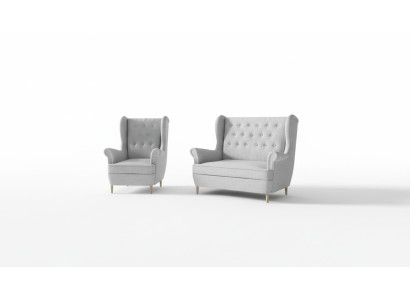 Canapé Chesterfield 2+1 places Rembourrage Canapé Mobilier rembourré Canapés Ensemble de canapé Sofas
