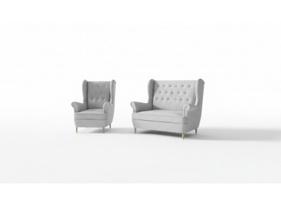 Canapé Chesterfield 2+1 places Rembourrage Canapé Mobilier rembourré Canapés Ensemble de canapé Sofas