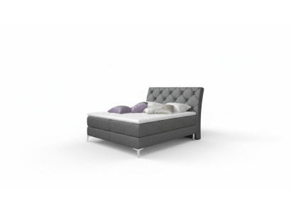Lit de designer Chambre à coucher Lits Textile Hôtel Tapisserie Chesterfield Sommier à ressorts