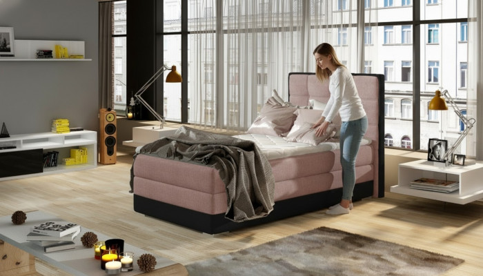 Lit rembourré de designer de luxe Lit Lits Lit de designer neuf 90x200cm
