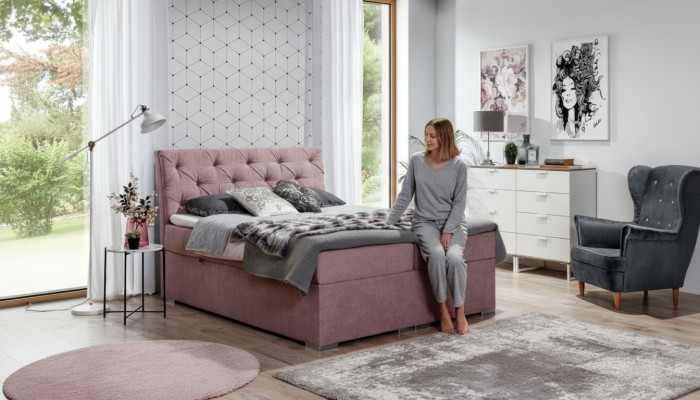 sommier Chesterfield Lit Lit rembourré Lit double Grand lit XXL Lit Designer neuf