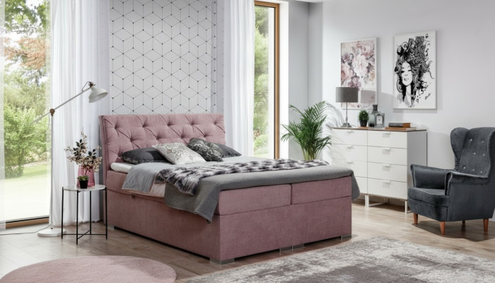 sommier Chesterfield Lit Lit rembourré Lit double Grand lit XXL Lit Designer neuf