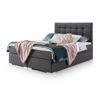 Ensemble complet Matelas & Surmatelas Lit Box Spring Tissu Textile de Lit Rembourré