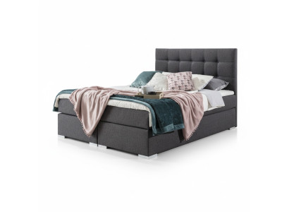Ensemble complet Matelas & Surmatelas Lit Box Spring Tissu Textile de Lit Rembourré