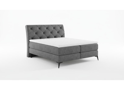 Lit rembourré Chesterfield Silver Lit double Lits Grand lit XXL Designer de luxe