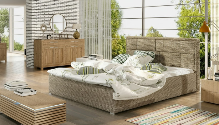Lit Design Chambre Lits Textile Hôtel Luxe Rembourrage Robuste