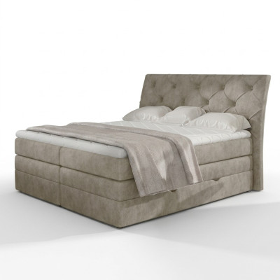 Chambre de luxe Lit Rembourrage Chesterfield Box Spring Double de Luxe Hôtel