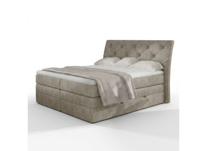 Chambre de luxe Lit Rembourrage Chesterfield Box Spring Double de Luxe Hôtel