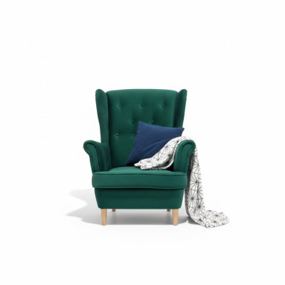Salon Oreilles Fauteuil Club Mobilier Designer Canapé TV Chaise Velours Rembourrage Siège nouveau