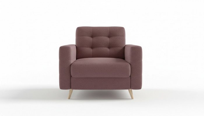 Fauteuil Fauteuil Designer Rembourrage Tissu Détente Tissu Salon neuf TV 1 Place