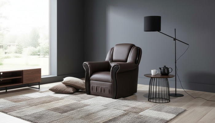 Fauteuil de designer de luxe Lounge Club Relax TV Hôtel Garniture Sofa 1 place