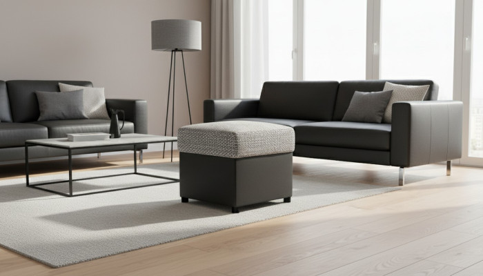 Tabouret Tabouret Repose-pieds Ottoman Pufa nouveau Tabouret rembourré Tabouret Pufa