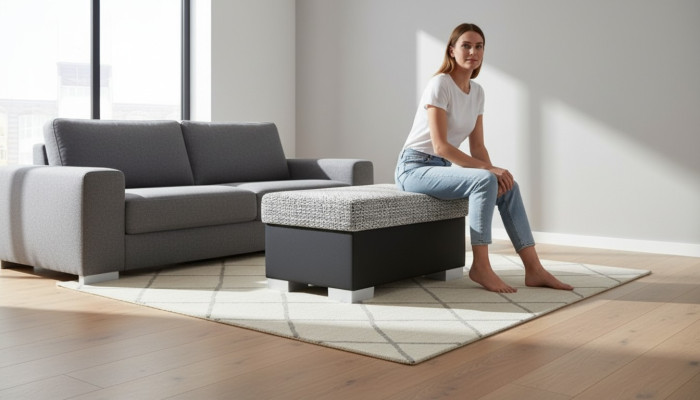 Tabouret Pouf Canapé Tissu Tabouret Pouf Repose-pieds Mobilier Ottoman Tabouret