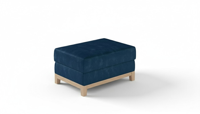 Design Siège Tabouret Ottoman Ottomane Siège Chaise Rembourré Pufa Bleu
