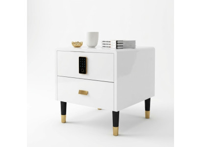 Table de chevet Commode Table d'appoint Console décorative brillante en or
