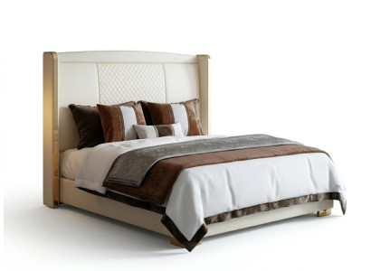 Chambre de luxe Lit rembourrage Design Décoration Lits de mariage doubles de luxe dans les hôtels