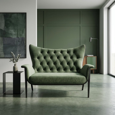 Canapé Chesterfield 2 places Tissu Designer Canapés Ensemble Canapés Deux places