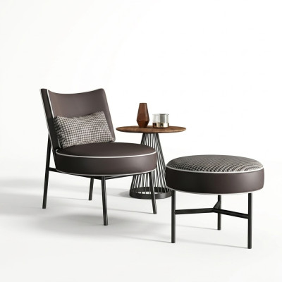 Fauteuil + Tabouret Fauteuil de club Fauteuil de salon Fauteuil cocktail Fauteuil relax Dossier