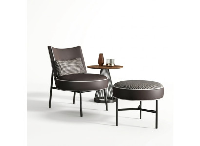 Fauteuil + Tabouret Fauteuil de club Fauteuil de salon Fauteuil cocktail Fauteuil relax Dossier