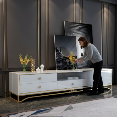 Buffet télé Armoire Basse TV Armoire Meuble TV Table TV