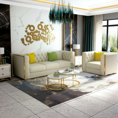 Canapé Salon Paysage Suite de Design Moderne Ensemble de Canapés 321 Nouveaux Canapés